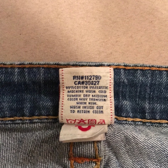 True religion low rise boot cut jeans Sz 28 - Picture 4 of 6